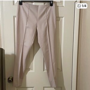 The Row Cream Ankle Pants